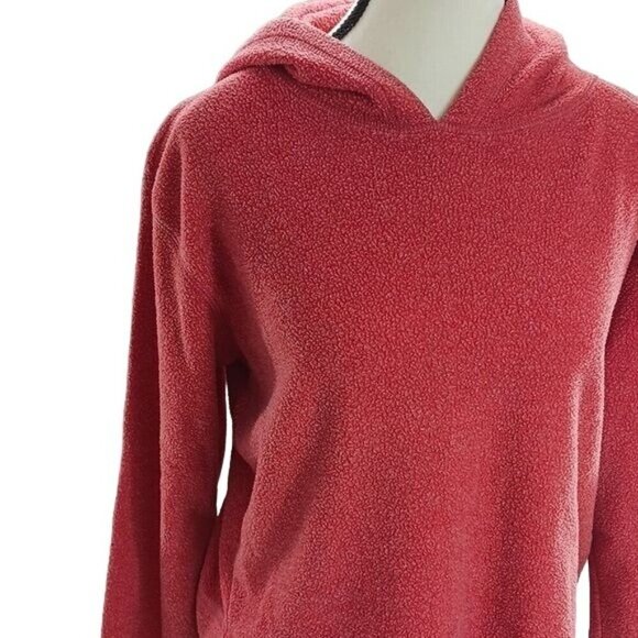 Vintage Express Hoodie Red Fleece Pullover Athletic 90s Womens Size M - Picture 2 of 5